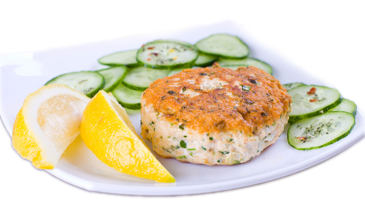pesce fish burger al salmone